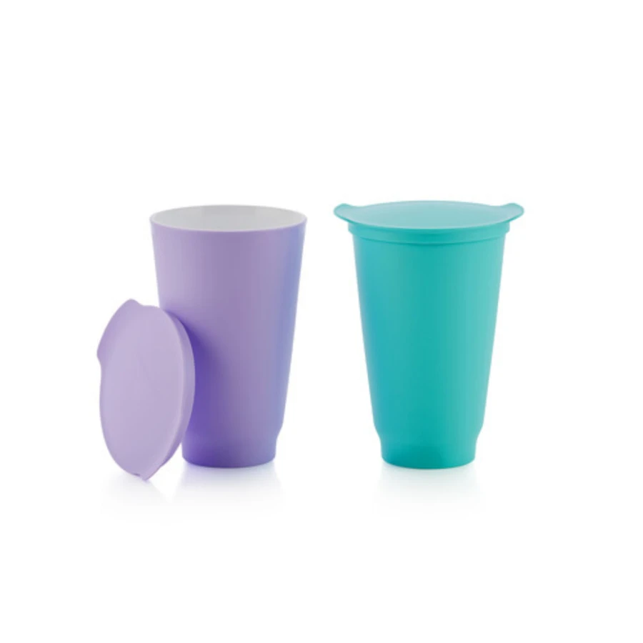 Tupperware Allegra Mavi Lila Kuplar 2'li Set 450 ml