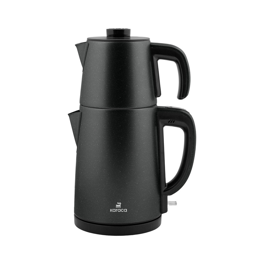 Karaca Gastro Dem 2 in 1 Çelik Inox Çay Makinesi ve Su Isıtıcı Shiny Black