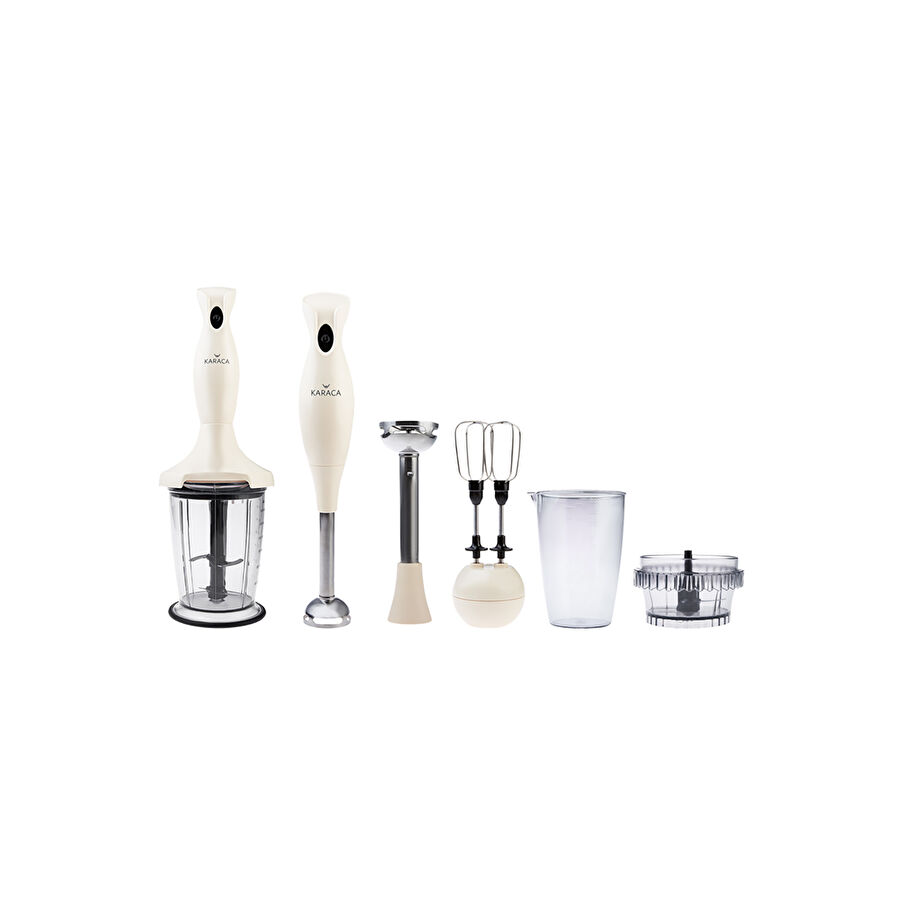 Karaca Maxi Mix 3 in 1 Mutfak Robotu Krem