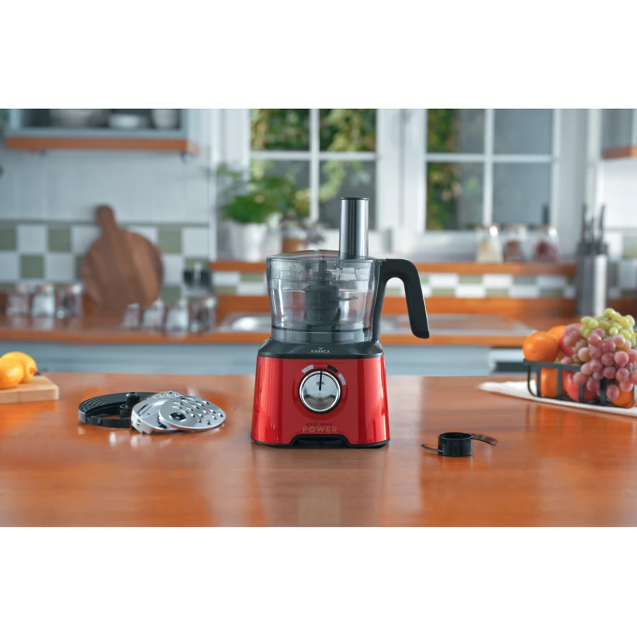 Karaca Mastermaid Power Essential Red Gıda Hazırlama Seti 2000w