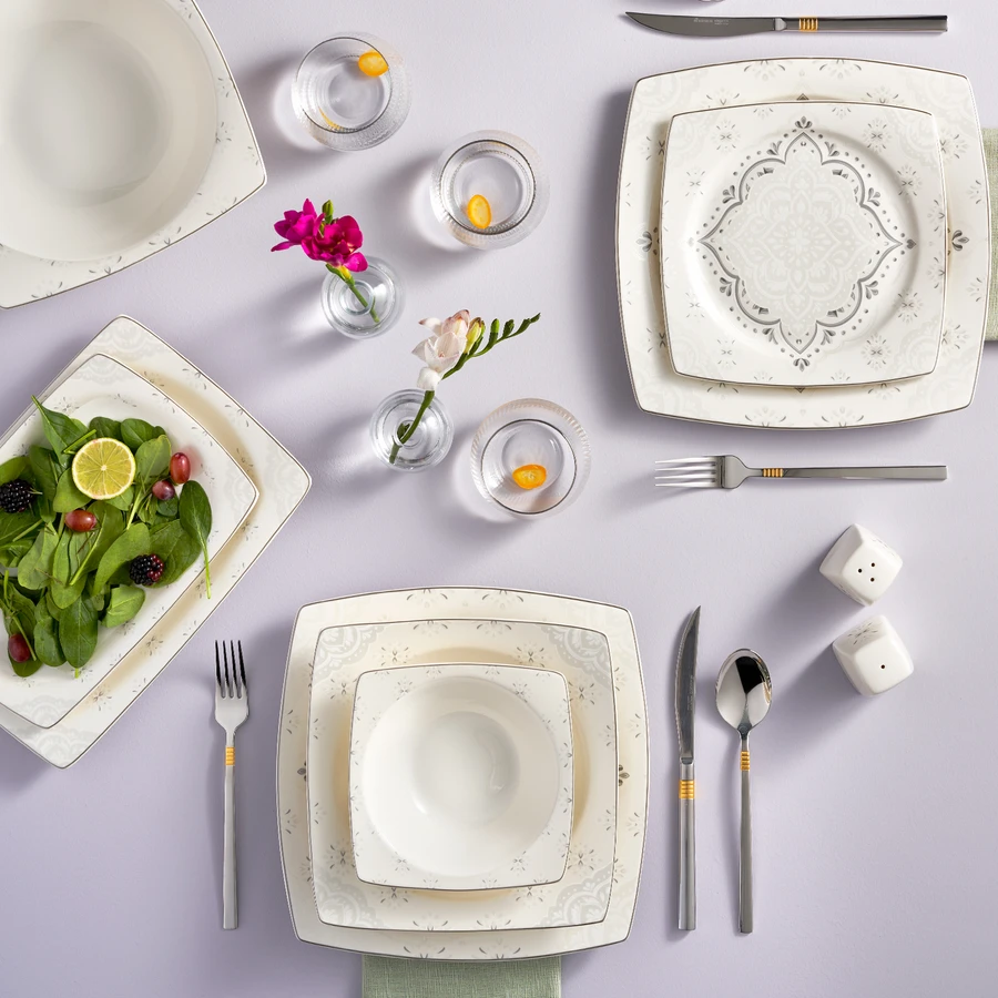 Karaca Classy New Bone 57 Parça 12 Kişilik Yemek Takımı