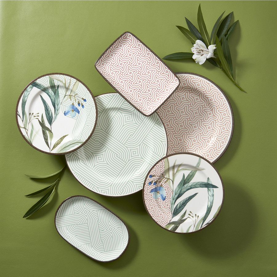 Jumbo Greens Stoneware 18 Parça 6 Kişilik Yemek Takımı