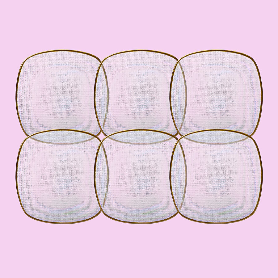 Karaca Tina Gold 6 Kişilik Pasta Takımı 21 cm