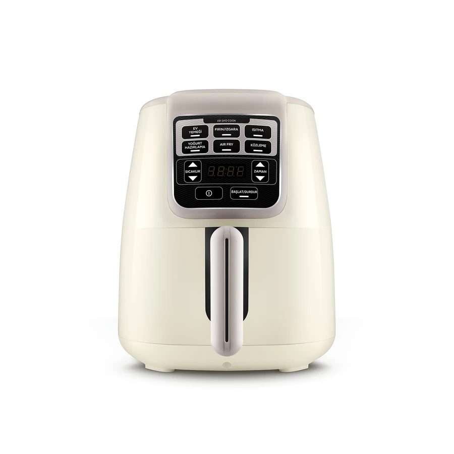 Karaca Air Pro Cook 3 in 1 XL Ev Yemeği, Közleme, Airfryer Iconic Beige 4L