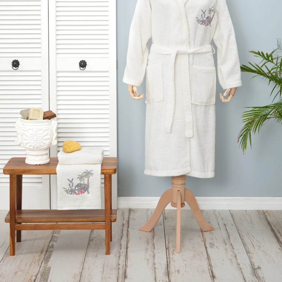 Karaca Home Elephant Kadın Bornoz Set S/M