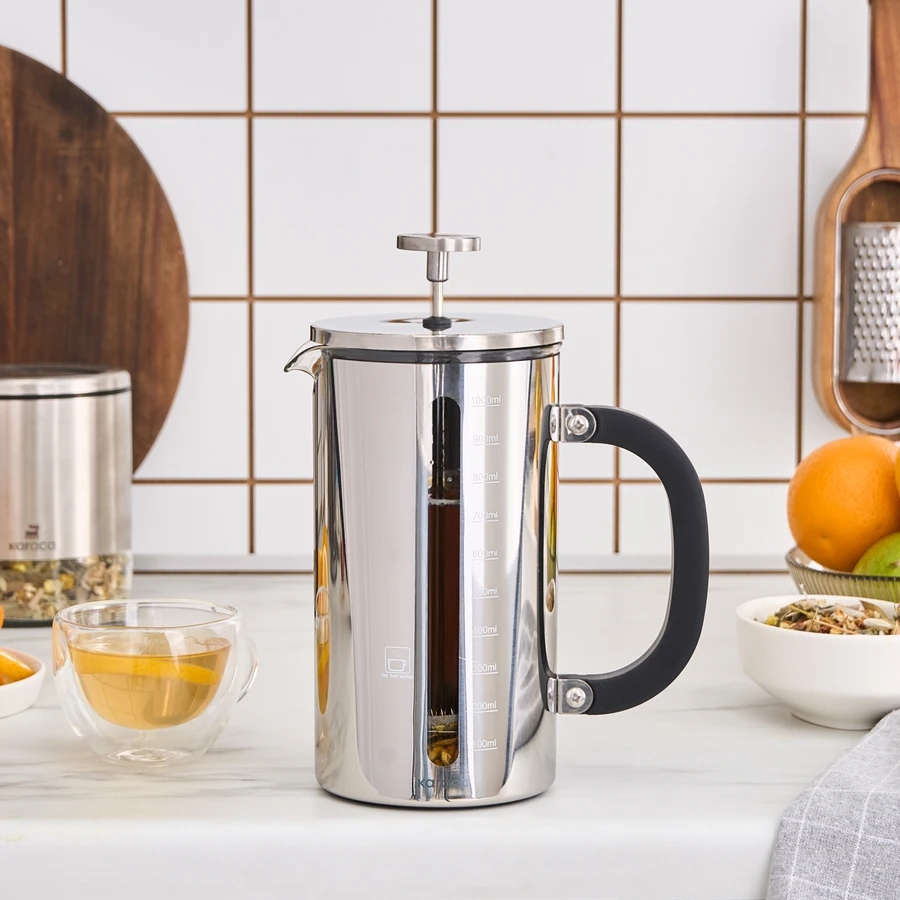 Karaca Poly Borosilikat Cam French Press 1000 ml