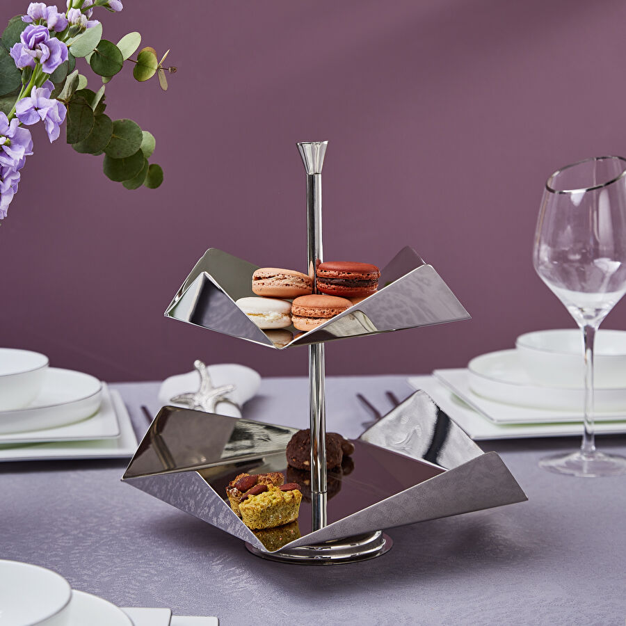 Karaca Maribelle Dekoratif Kek Standı 2 Katlı