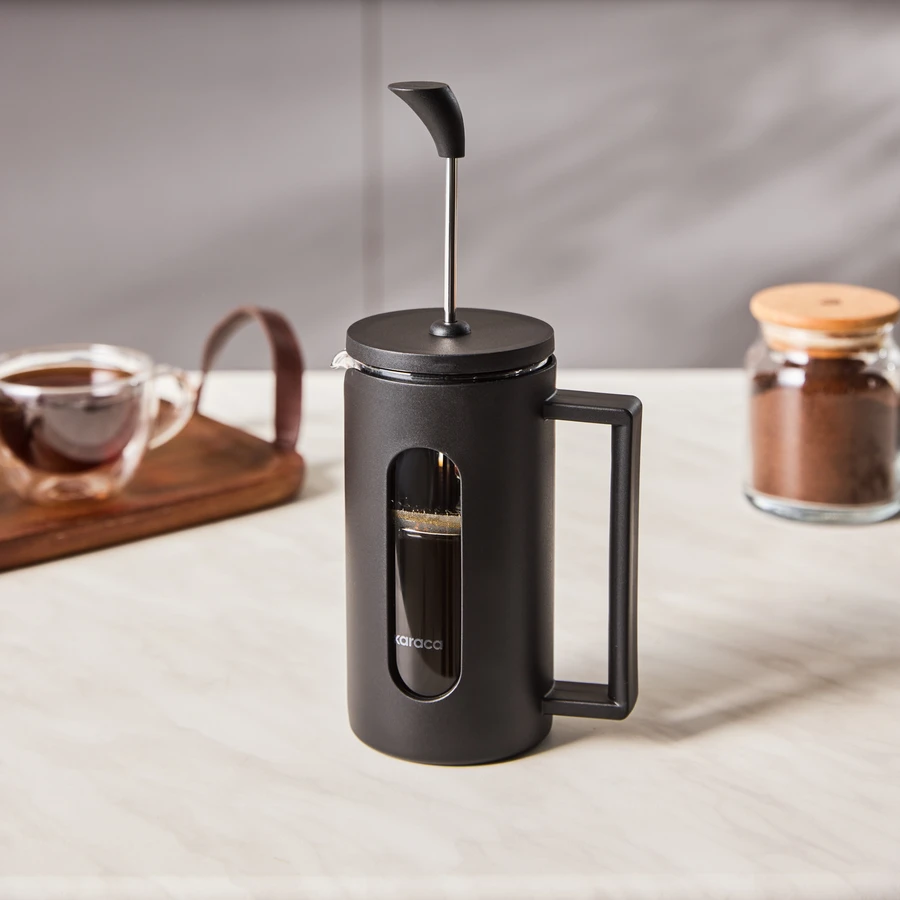 Karaca Leya Kaşık Hediyeli Borosilikat Cam French Press 350 ml