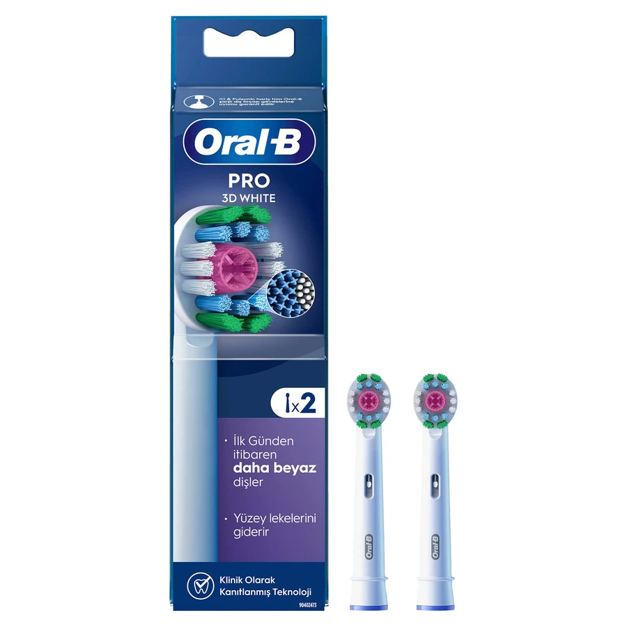 Oral B Clean Maximiser Precision Clean 2'li Diş Fırçası Yedek Başlığı EB20 Beyaz