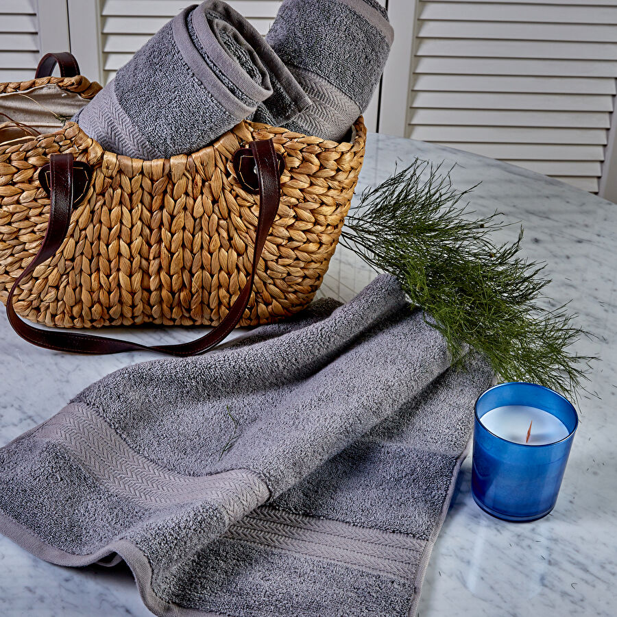 Karaca Home Charm Exclusive Gri 30x50 cm El Havlusu