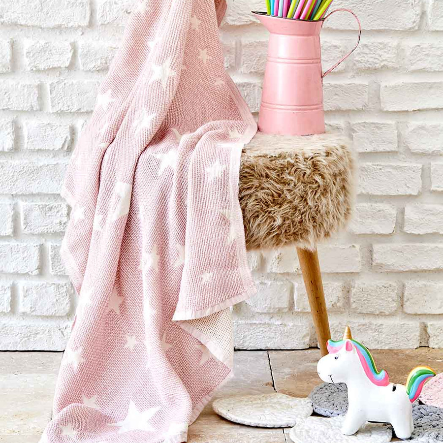Karaca Home Baby Star Pembe Bebek Pikesi