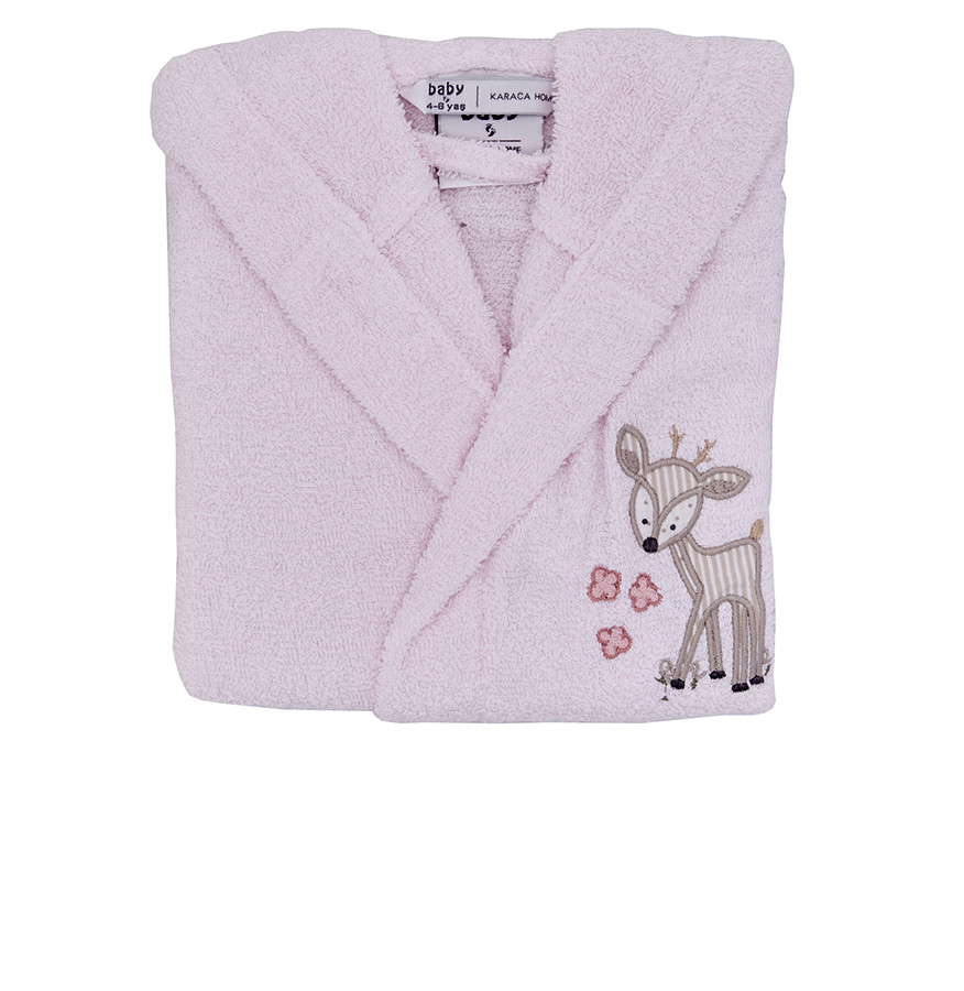 Karaca Home Doe 4-6 Yaş Bornoz - Pembe
