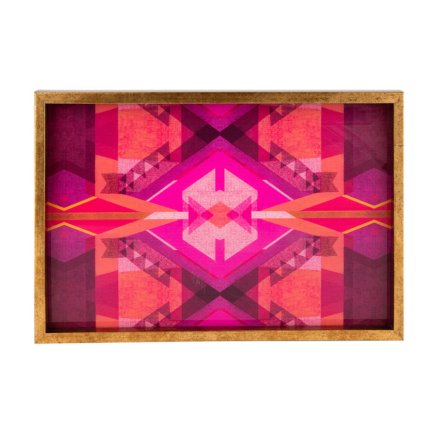 Karaca Home Foxia Fuşya Tepsi 39 cm x 24 cm