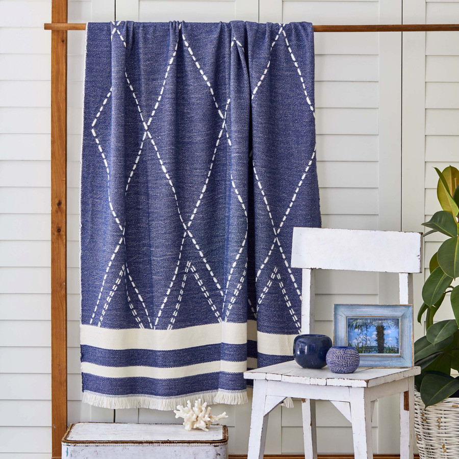Karaca Home Costa İndigo Throw