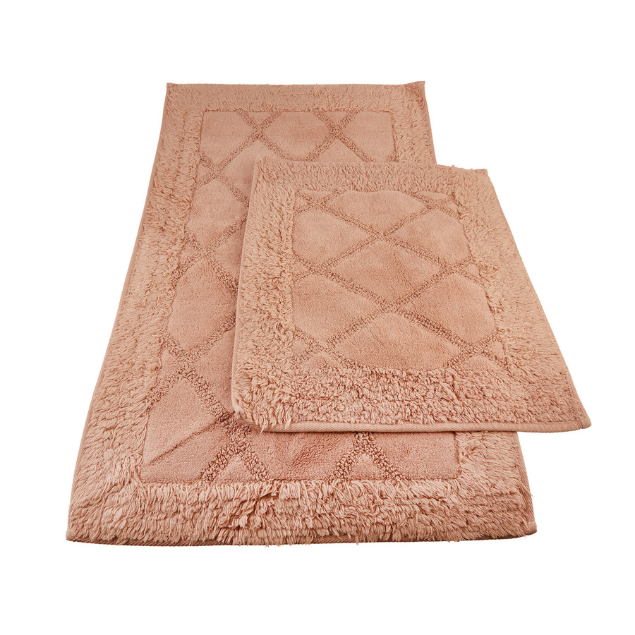 Karaca Home Veronica Blush 2li Pamuk Banyo Paspası