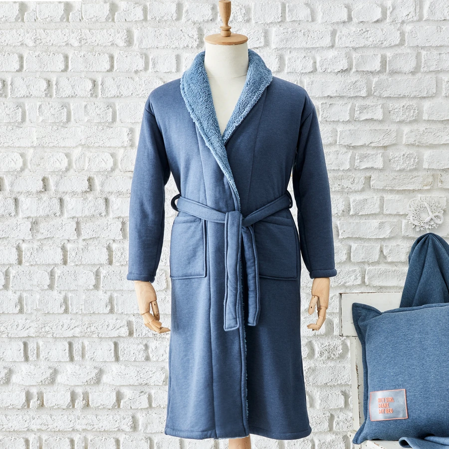 Karaca Home Softy Erkek Comfort Sabahlık İndigo