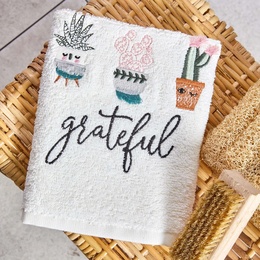 Karaca Home Cactus Nakışlı Havlu 30x50 cm