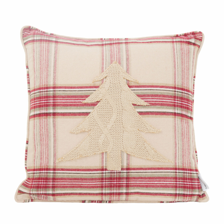 Karaca Home Woodland Bej Ağaçlı Cozy Kırlent 45 cm x 45 cm