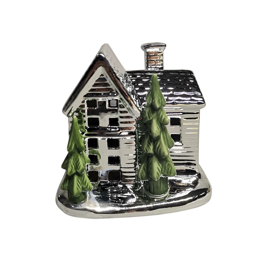 Karaca Home House Led Işıklı Obje Silver 9x9,5cm