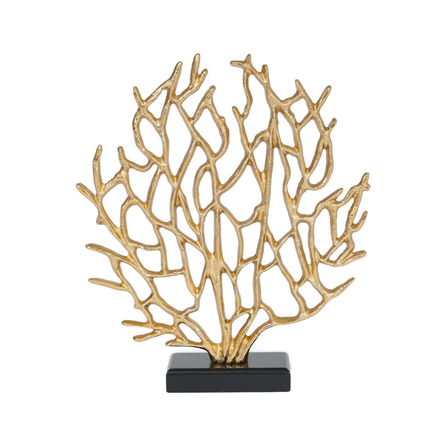 Karaca Home Moroccan Coral Tree Biblo Gold 39 x 6.5 x 35 cm