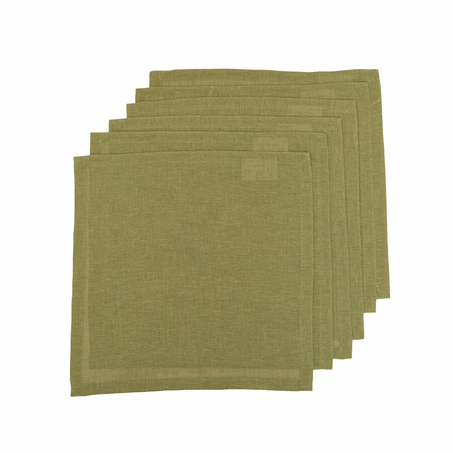 Karaca Home Lemon Yeşil 6'lı Peçete Seti