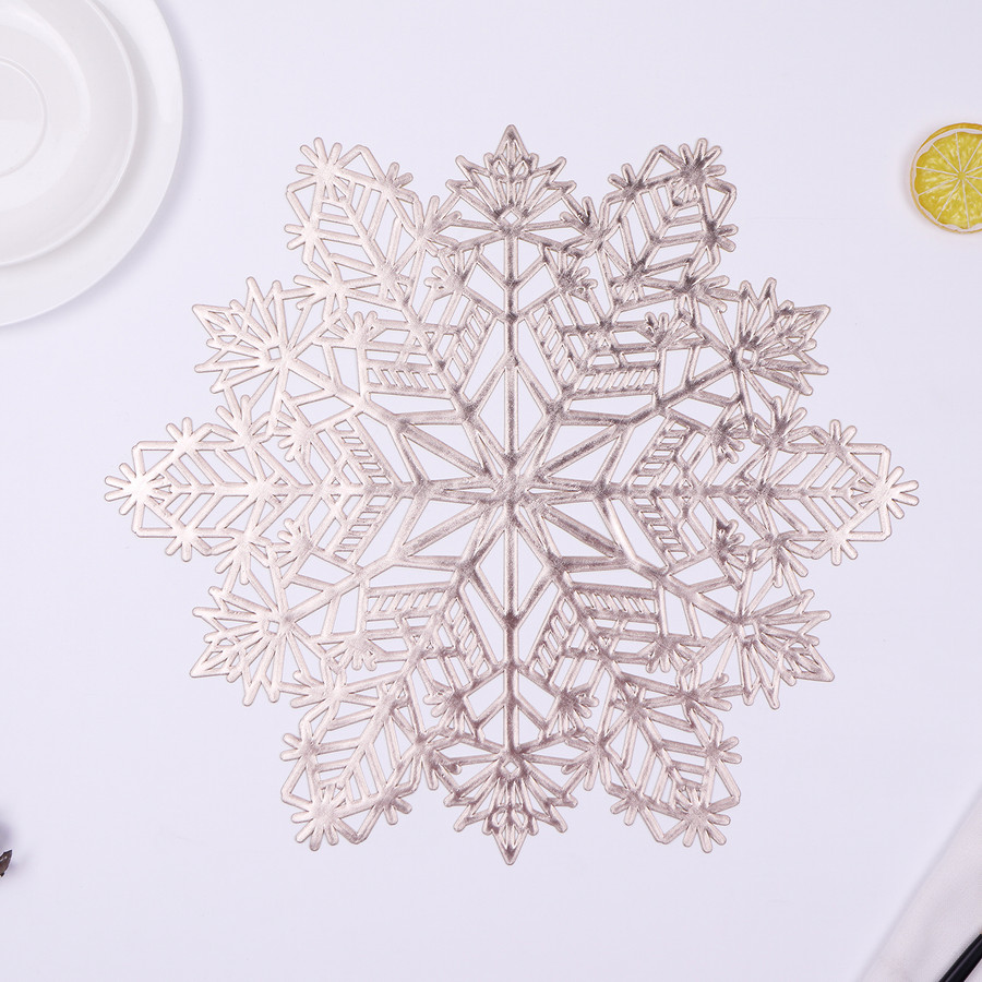Karaca Home Snow Flake 2'li Amerikan Servis Altın