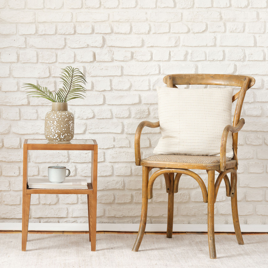 Karaca Home Naturel Line Bej Stonewash Kırlent 45x45 cm