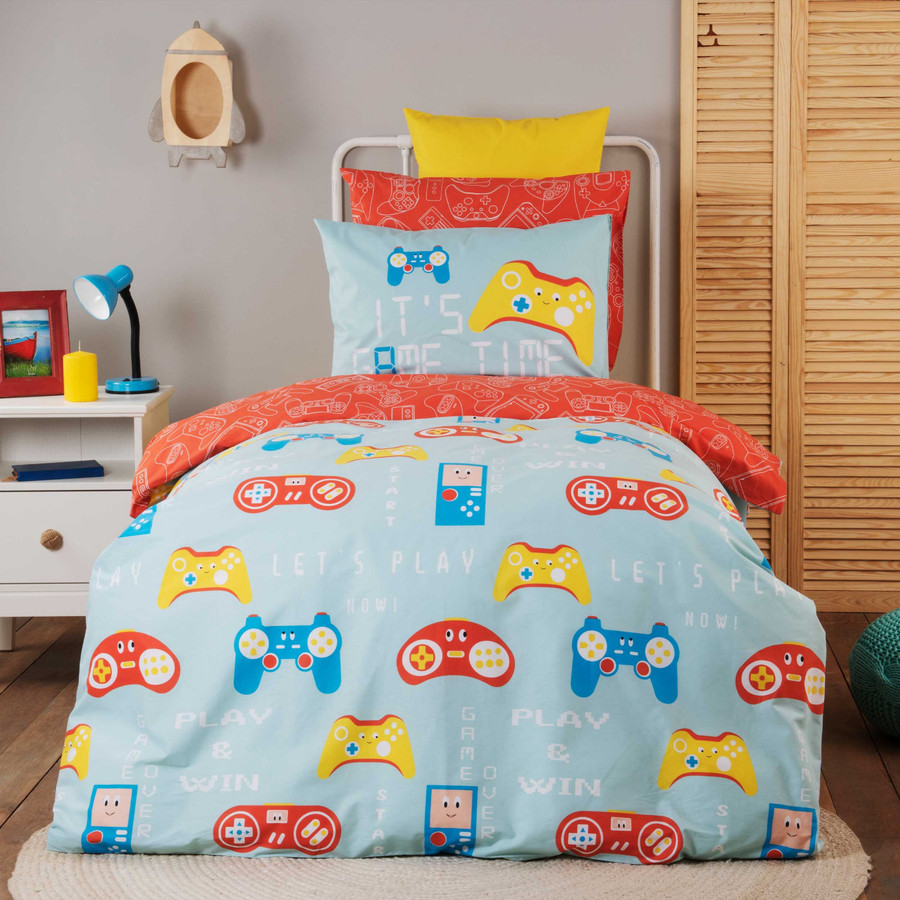 Karaca Home Young Gameboy Tek Kişilik %100 Pamuk Nevresim Takımı