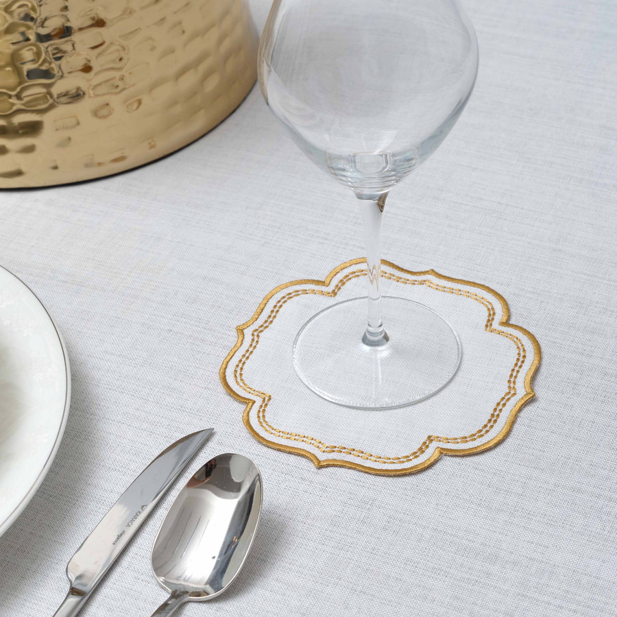 Karaca Home Flam 6'lı Kokteyl Peçetesi Gold