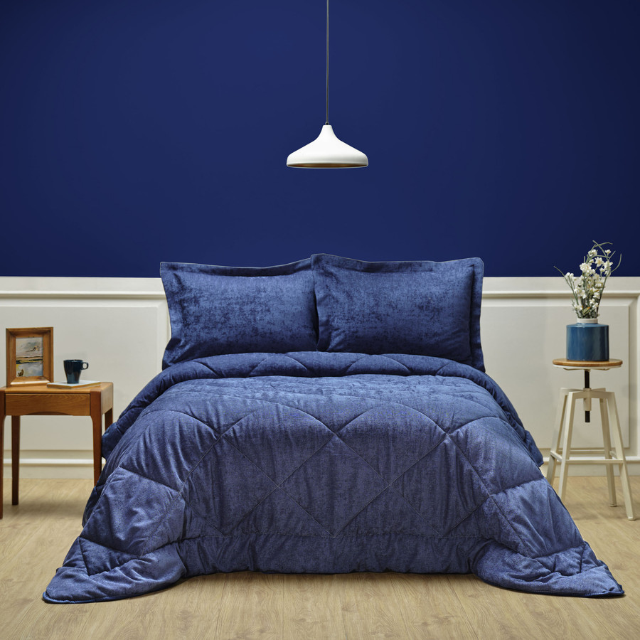 Karaca Home Sheen Mavi Private Çift Kişilik Comfort Set