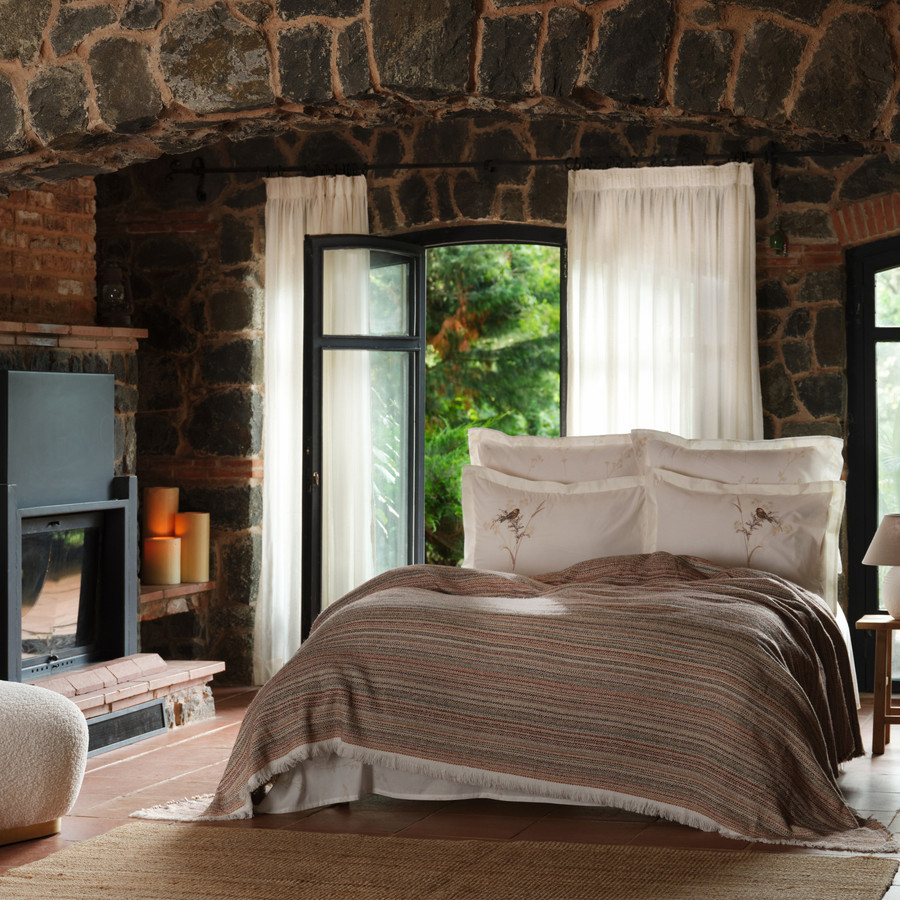 Karaca Home Bird Kahve Çift Kişilik Nish Set