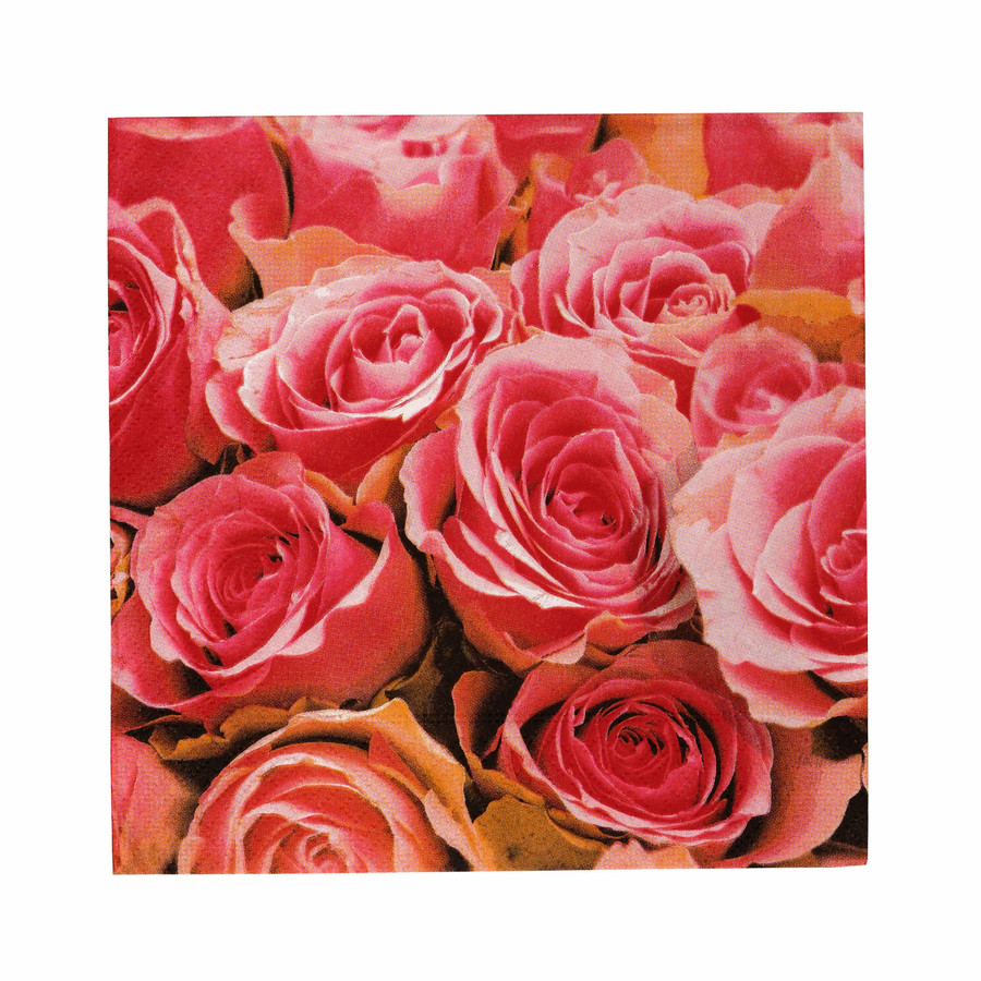 Karaca Home Pink Rose Kağıt Peçete 20'li 33x33 cm