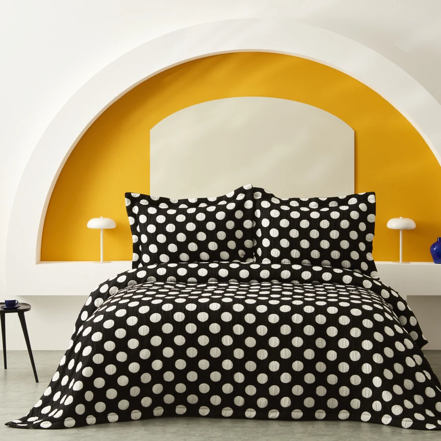 Karaca Home Point Tek Kişilik Yatak Örtüsü Black