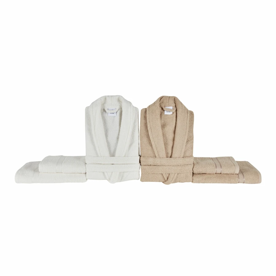 Karaca Home Malvina 6 Parça Aile Banyo Seti Offwhite Bej