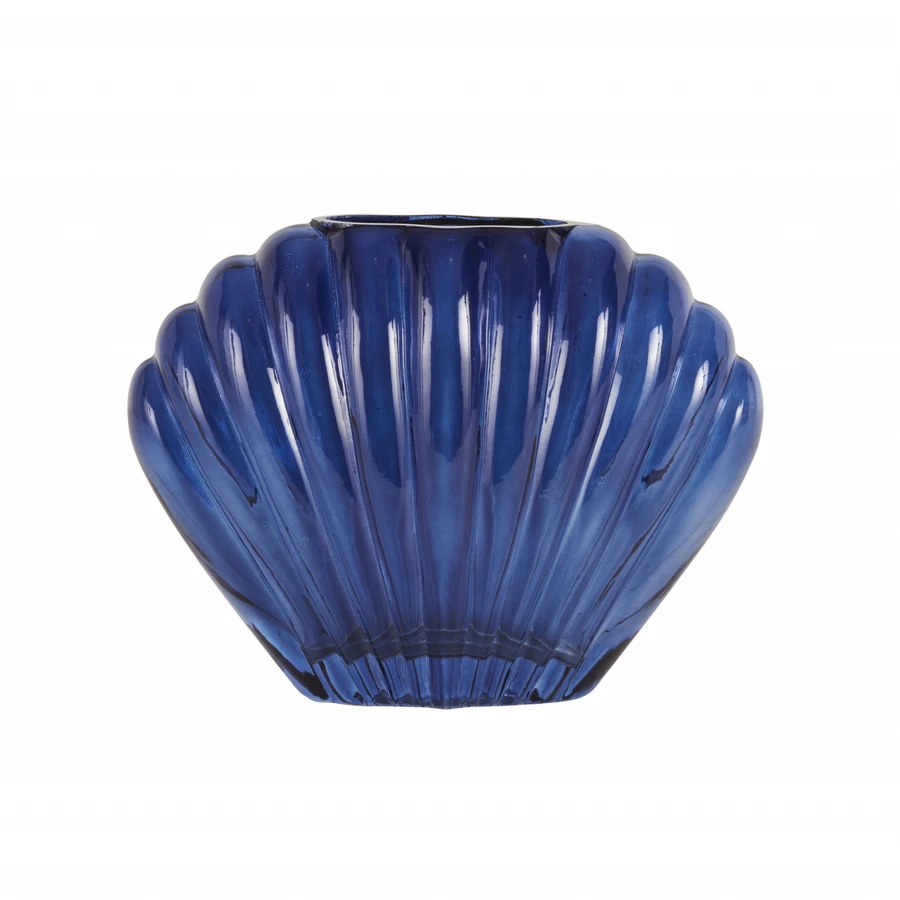Karaca Home Essie Cam Dekoratif Vazo 19x7,3 cm Lacivert
