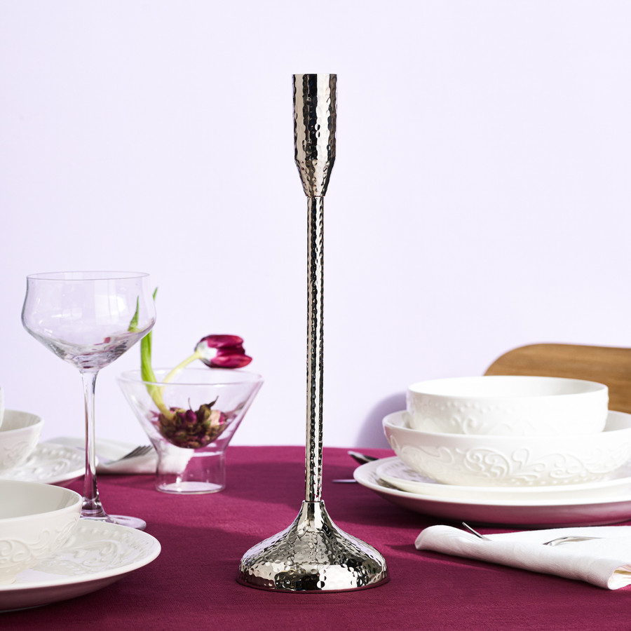 Karaca Home Leta Şamdan Silver 25 Cm