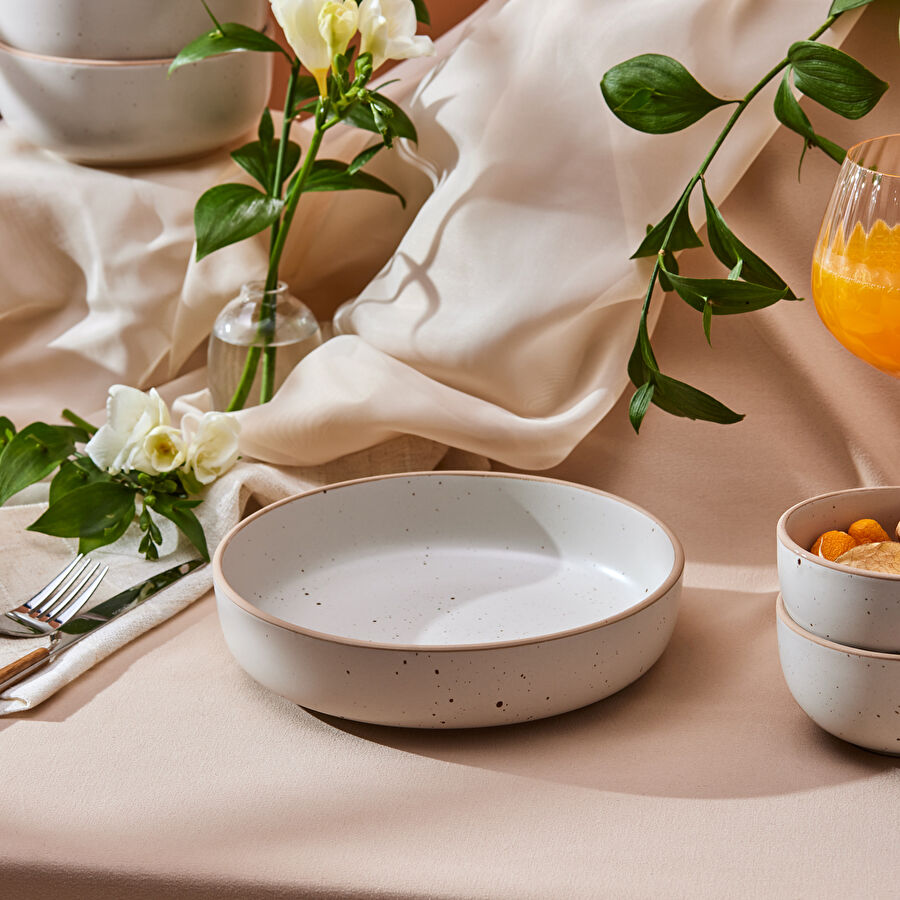 Karaca Chicago Dot Reaktif Çukur Tabak 20 Cm