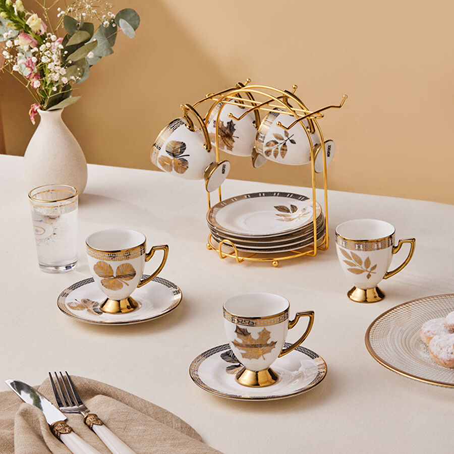 Karaca Betty Standlı 6 Kişilik Kahve Fincanı 85 Ml