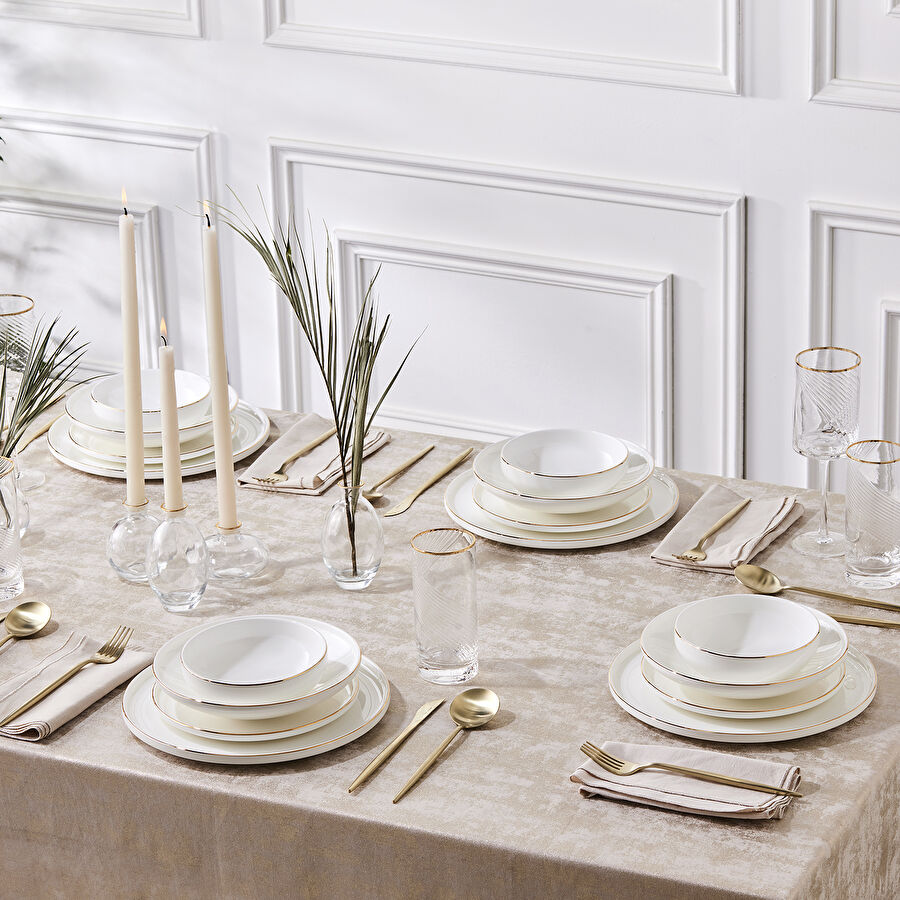 Karaca Streambone Belinda 24 Parça 6 Kişilik Yemek Takımı