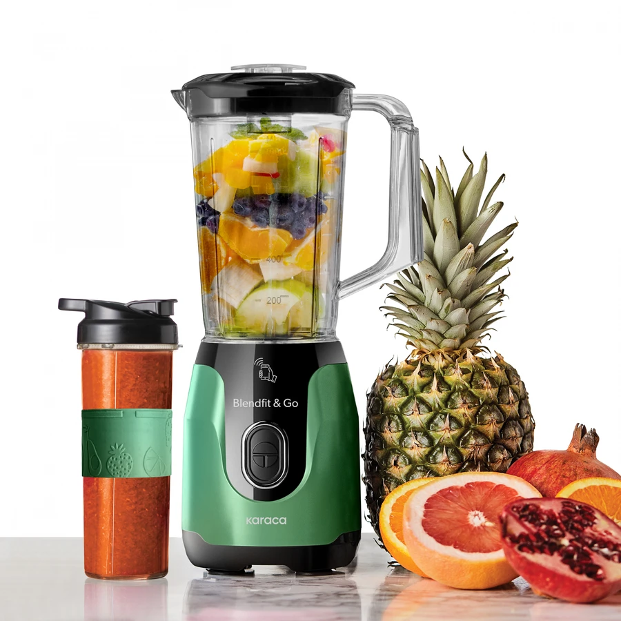 Karaca Blendfit Go Smoothie Blender Set Emerald Green