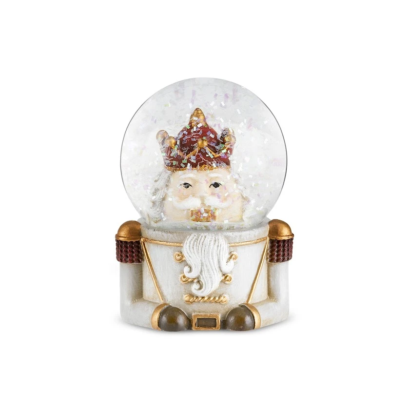 Karaca New Year Yılbaşı Nutcracker Kar Küresi 4,6 x 6,4 cm Gri