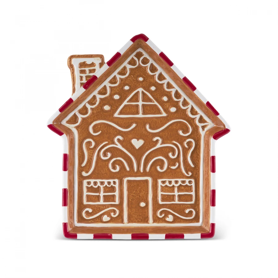 Karaca New Year Yılbaşı Gingerbread House Servis Tabağı 25 Cm 