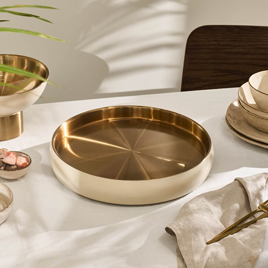 Karaca Home Streamline Sunrise 3'lü Dekoratif Çerezlik 20 cm