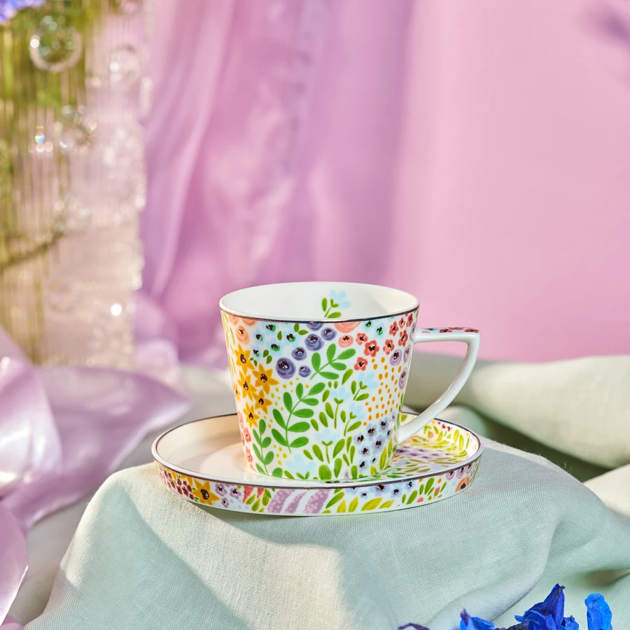 Karaca Fiore Çay Fincanı ve Tabağı 260 ml