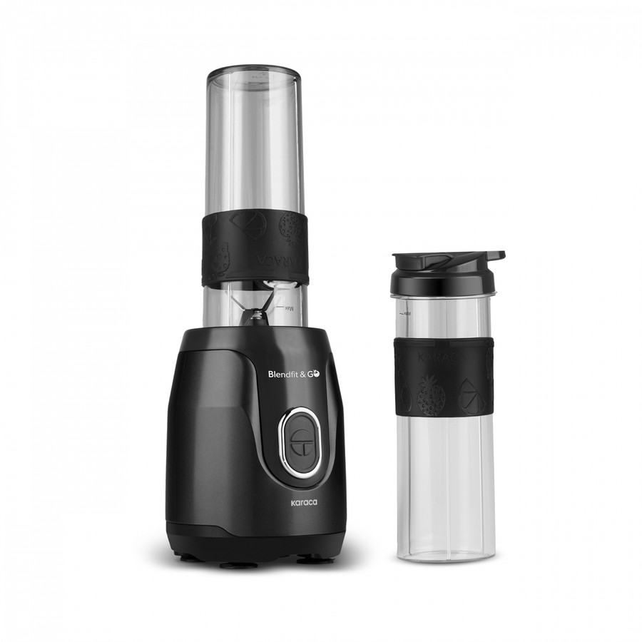 Karaca Blendfit ve Go Duo Çift Hazneli Personal Kişisel Smoothie Blender Black