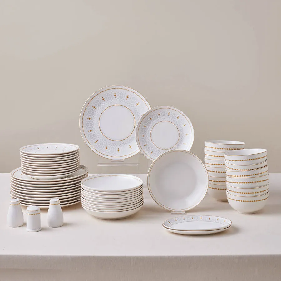 Karaca Forever Bone Endülüs 53 Parça 12 Kişilik Yemek Takımı