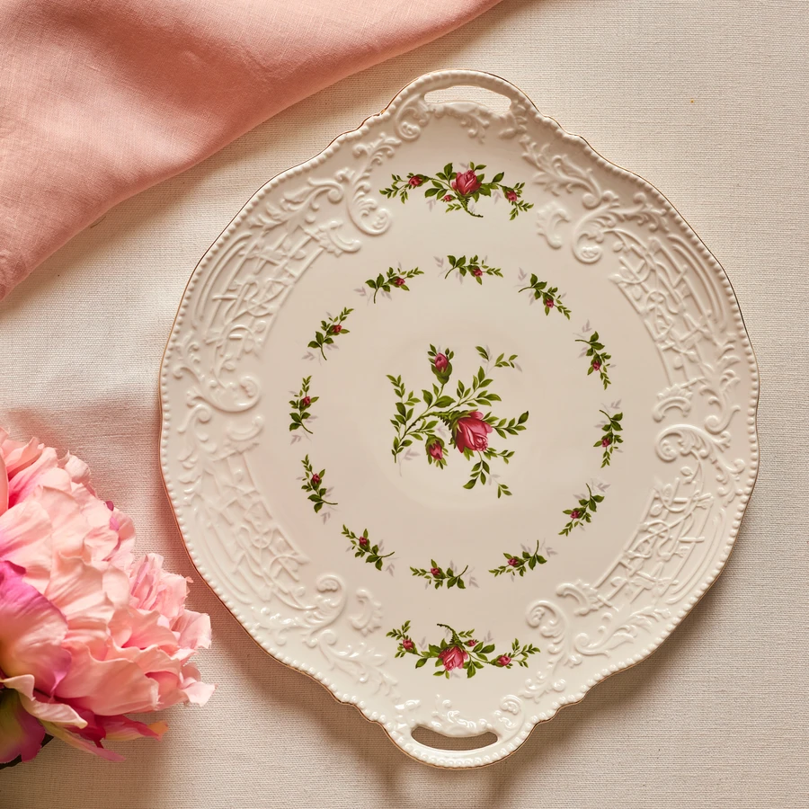 Karaca Vintage Rose Tepsi 35 cm