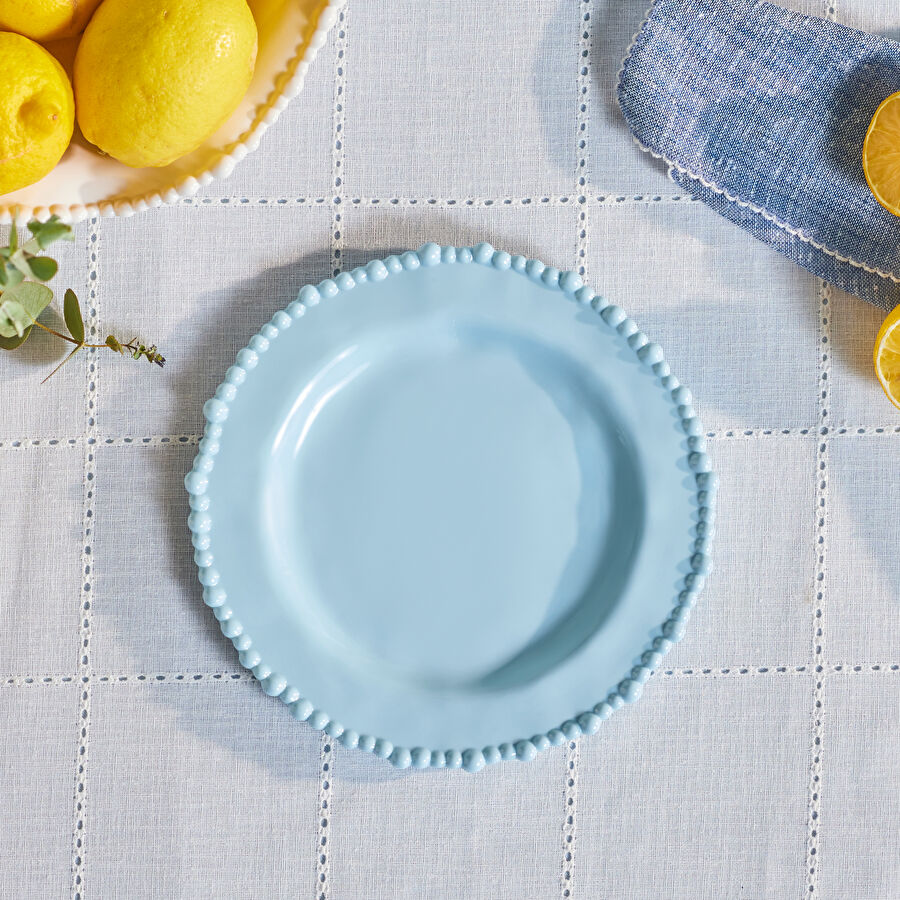 Karaca Perla Melamin Pasta Tabağı 23 cm Mavi