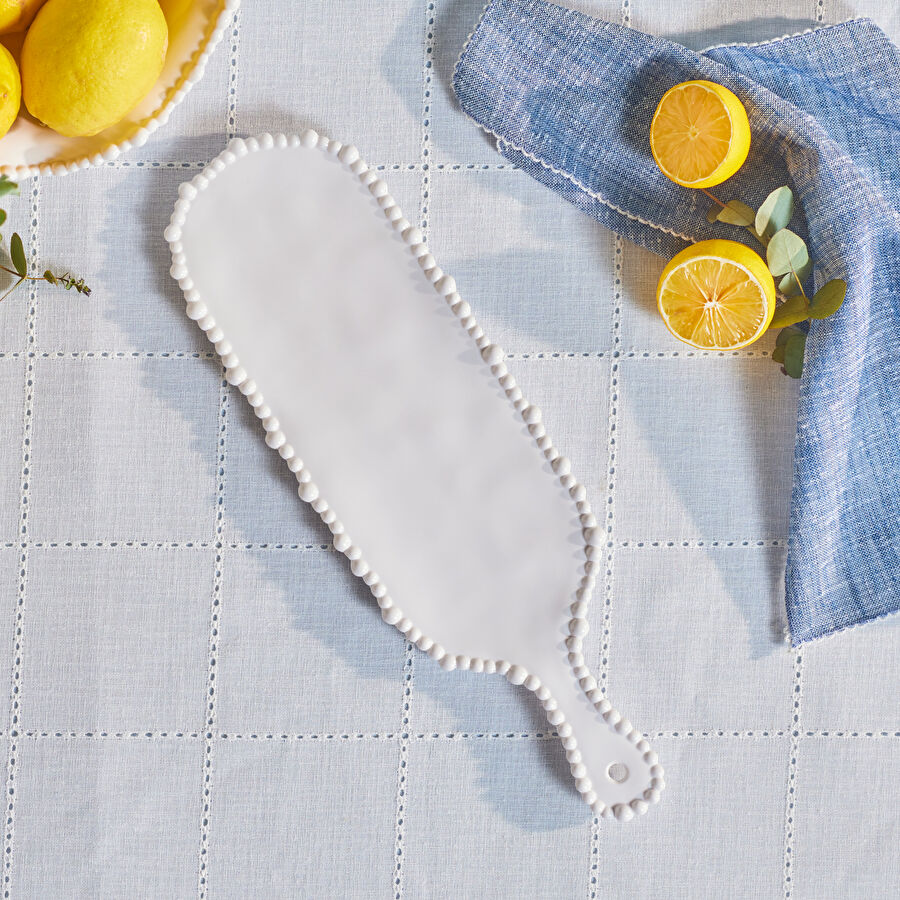 Karaca Perla Melamin Peynir Tabağı 43 cm Beyaz