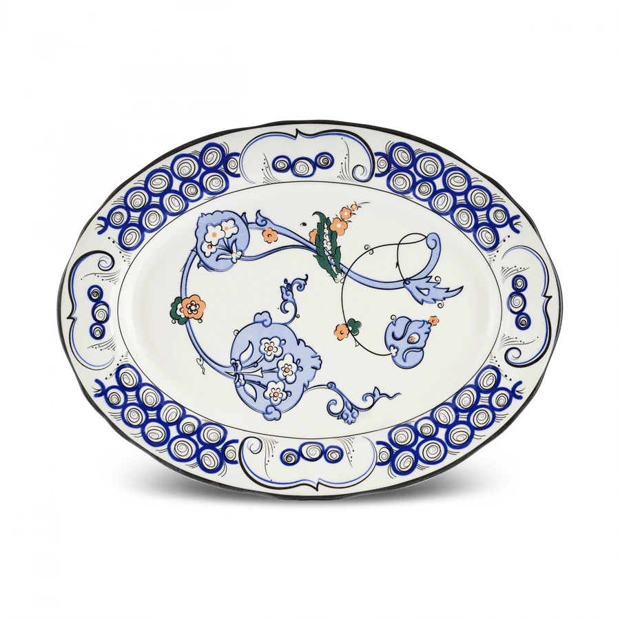 Karaca İznik Hatai Kayık Tabak 30 cm